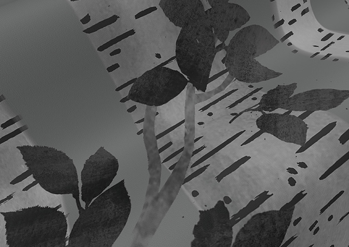 Birch Tree, Monochrome - Roller Blind - Image 4